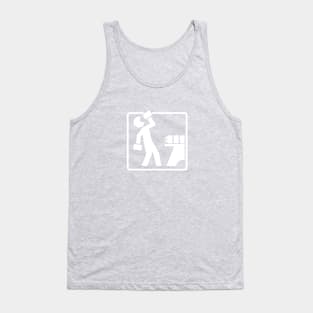 Drinking Pictrogram (white) Tank Top